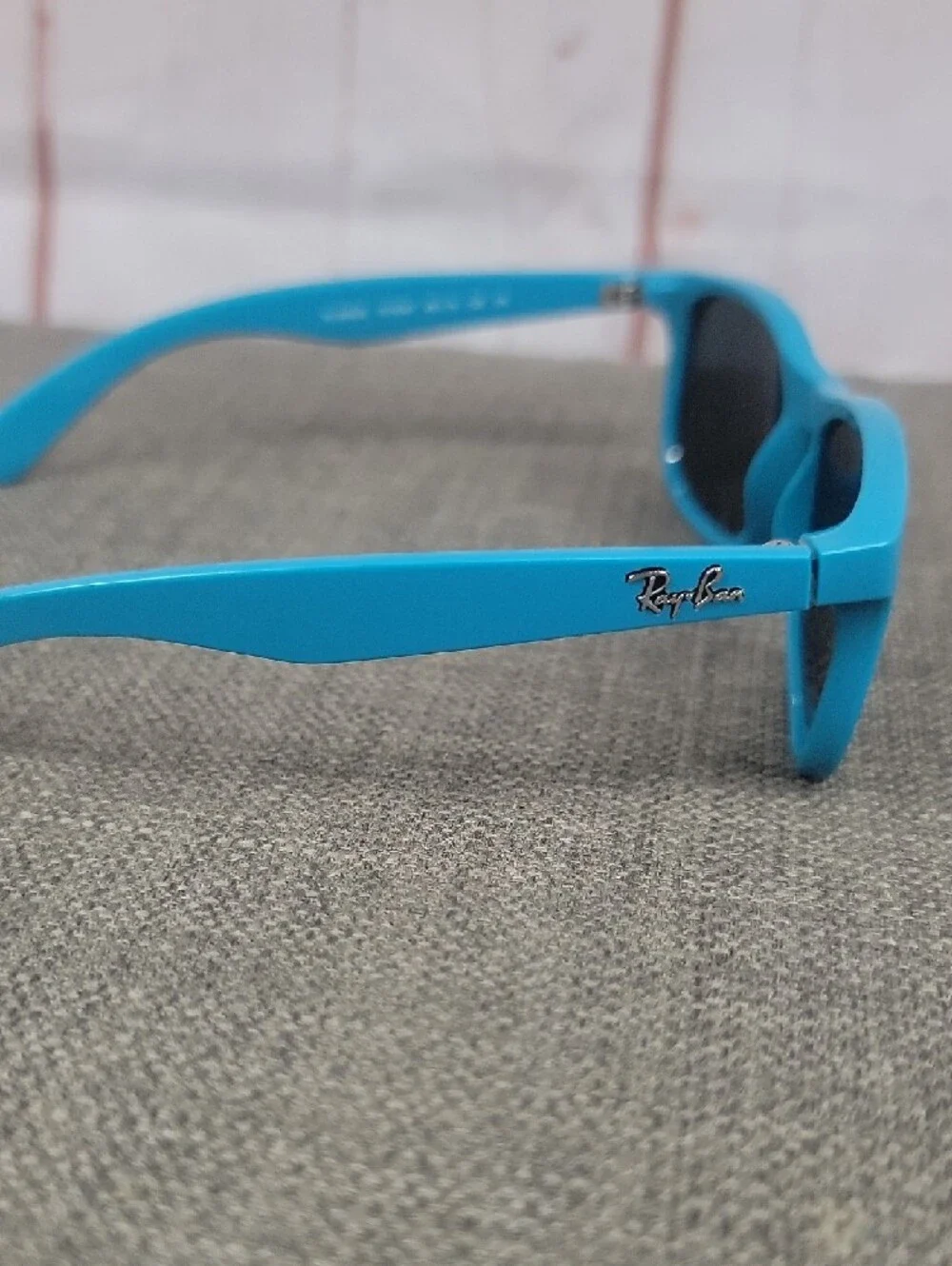 Ray-Ban Turquoise Frame Sunglasses with Dark Lenses